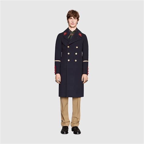 gucci wool coat men|gucci cashmere coat.